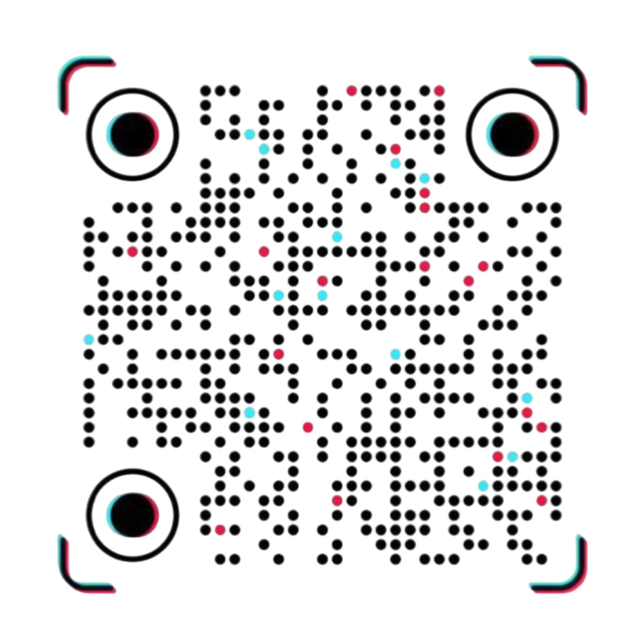 QR code with a stylized robot face on a white background